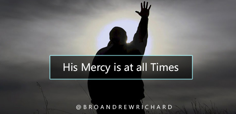 David the psalmist says remember the enduring mercy of God at all times because God gave the psalmist all that was needed so the Psalmist gives thanks to God. Who remembered us in our low estate: for his mercy endureth for ever.” Psalm 136:23 